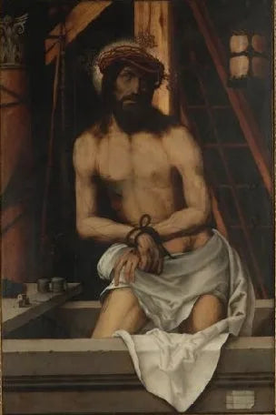 Christ de douleur - Lucas van Leyden image 1 copie de tableau peinte à la main