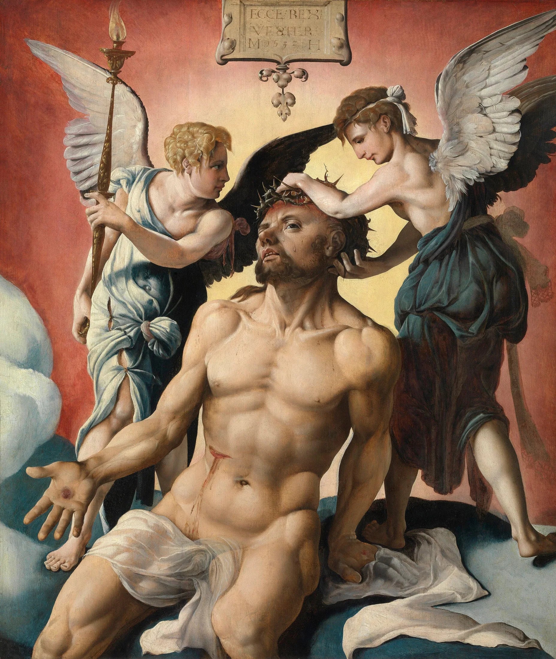 Christ de Douleur - Maarten van Heemskerck image 1 reproduction de peinture à l’huile