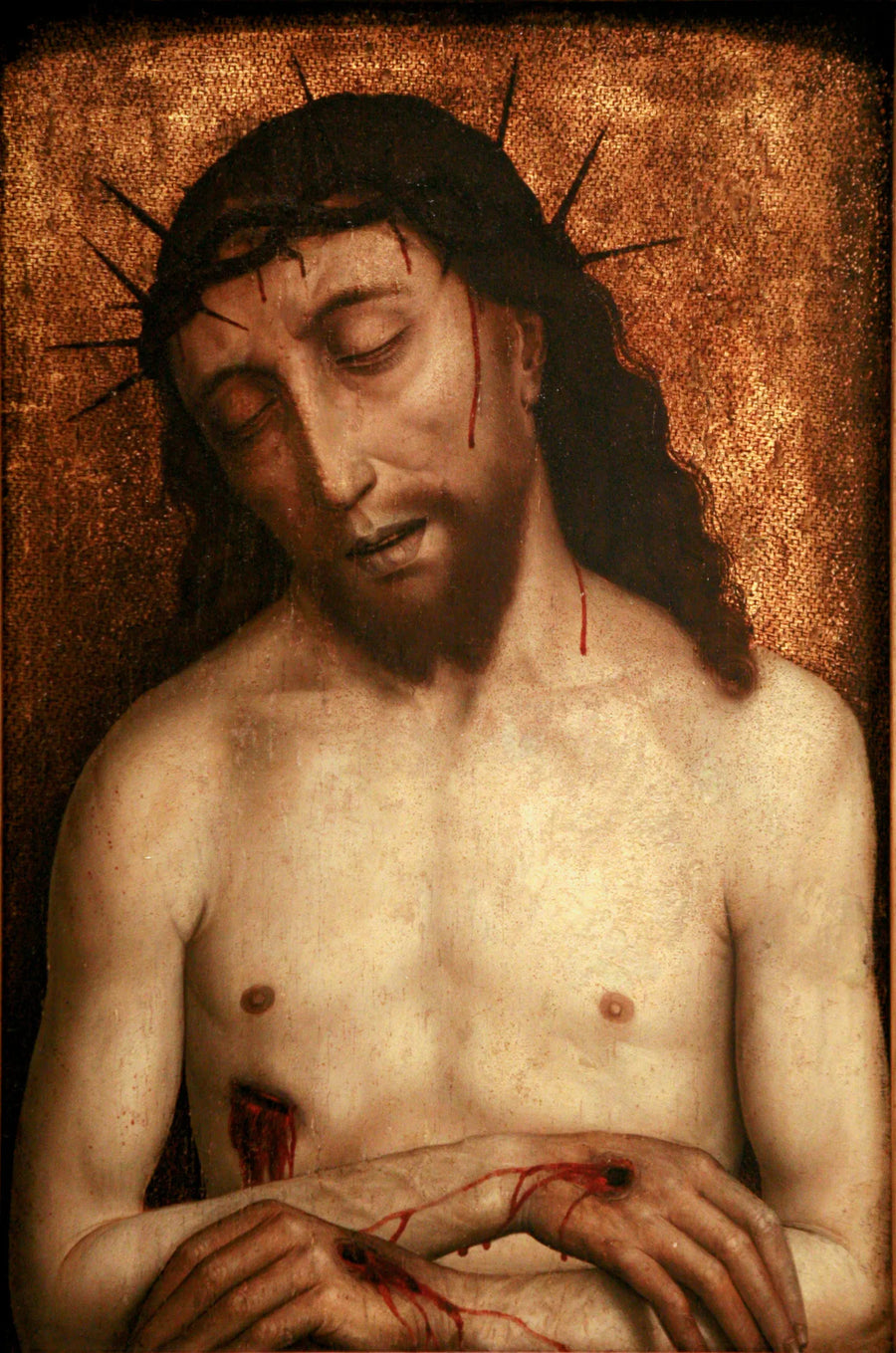 Christ de Pitié - Simon Marmion image 1 tableau peint à l’huile sur toile