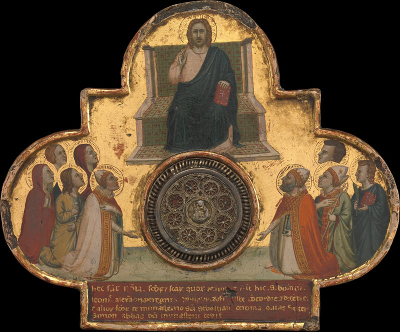 Le Christ en majesté entouré de saints - Bernardo Daddi
