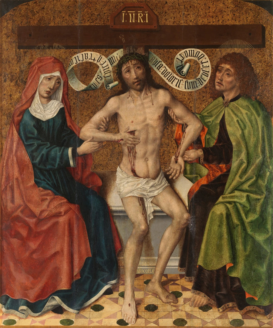 Le Christ entre la Vierge et saint Jean - Diego de la Cruz