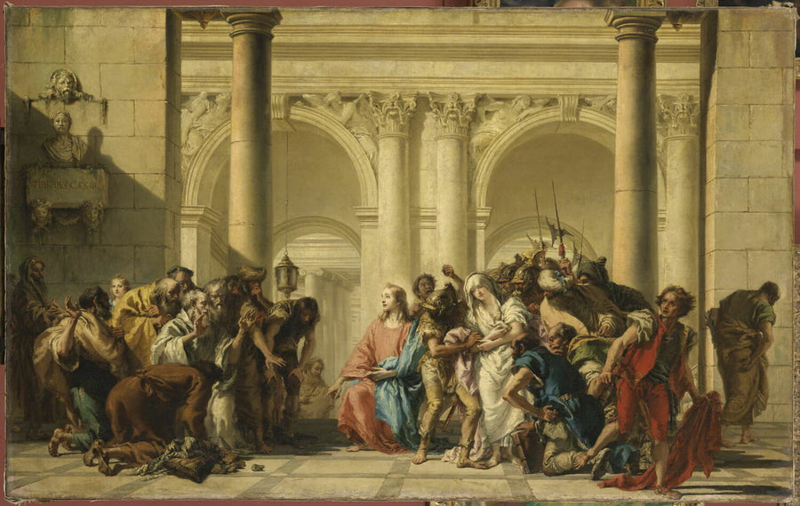 Le Christ et la femme adultère - Giandomenico Tiepolo