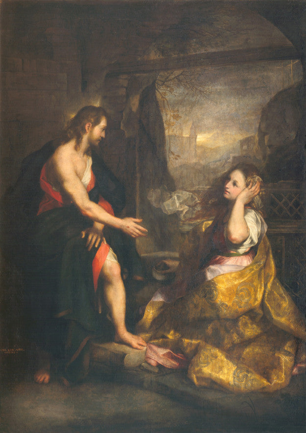 Christ et la Maddalena - Federico Barroci image 1 copie peinte à la main à l’huile