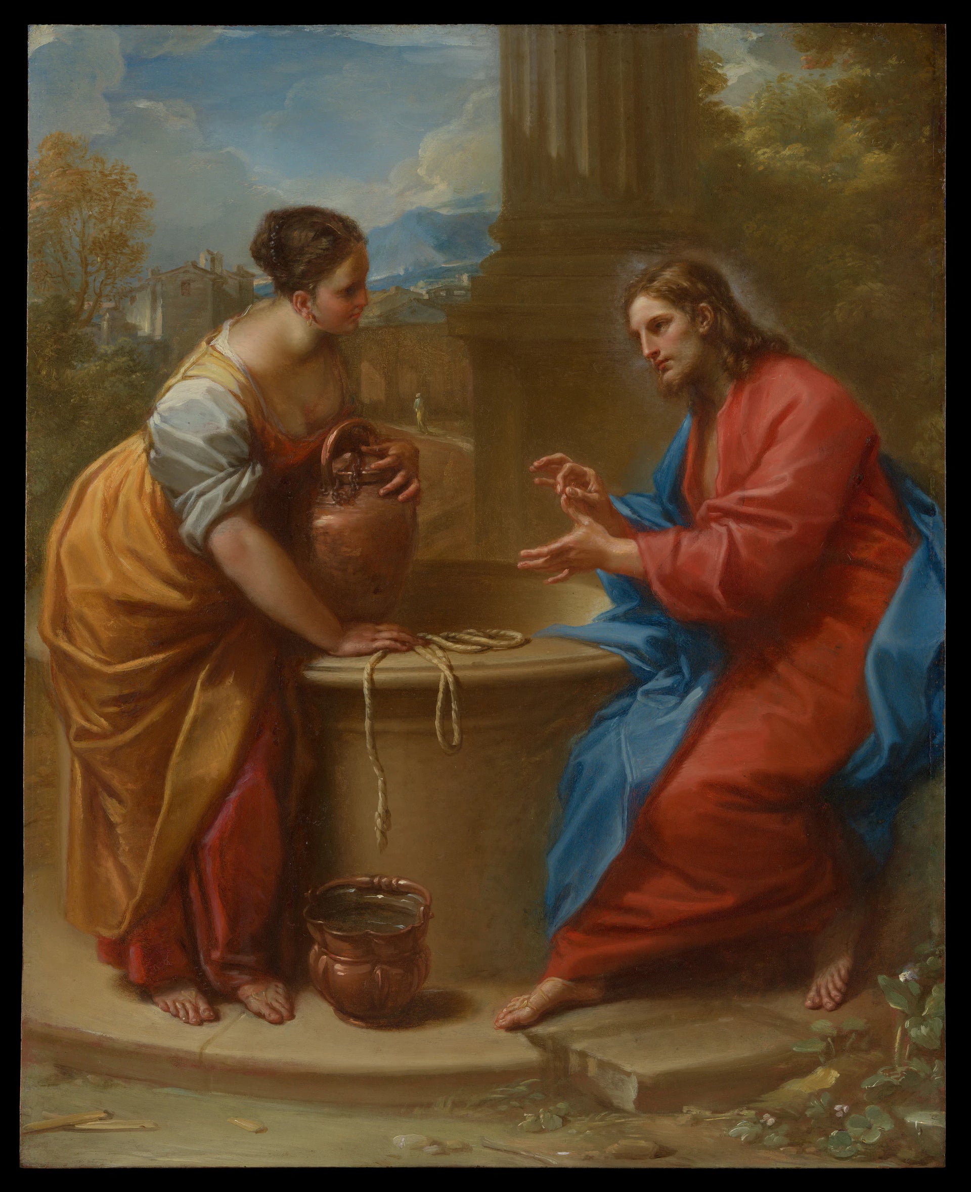 Le Christ et la Samaritaine - Benedetto Luti