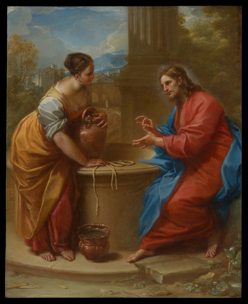 Le Christ et la Samaritaine - Benedetto Luti