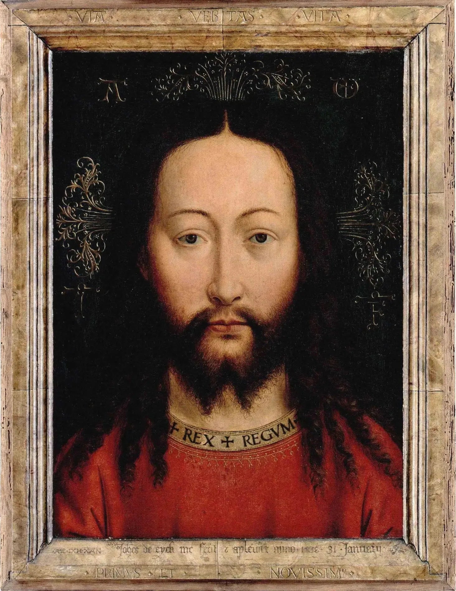 Christ - Jan van Eyck image 1 copie de tableau peinte à la main