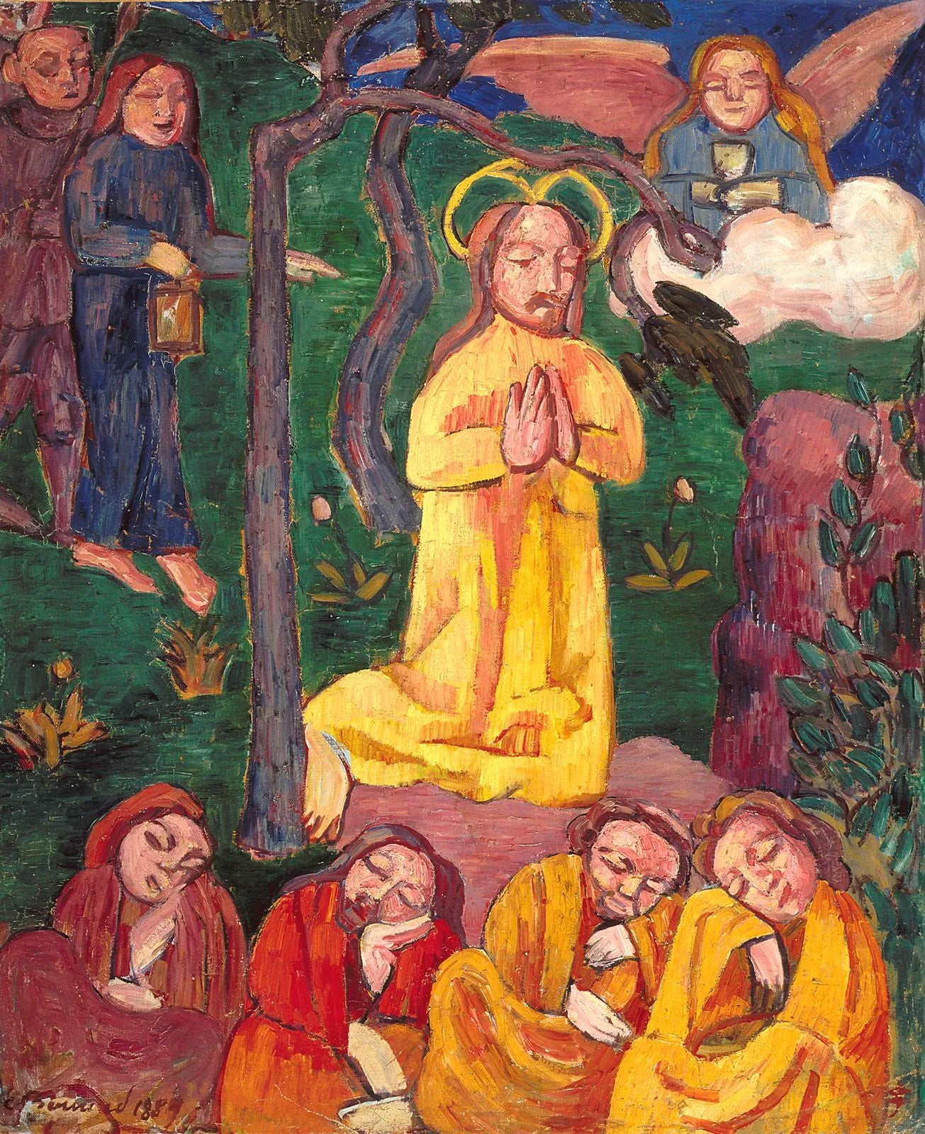 Christ jaune - Émile Bernard image 1 tableau peint à l’huile sur toile