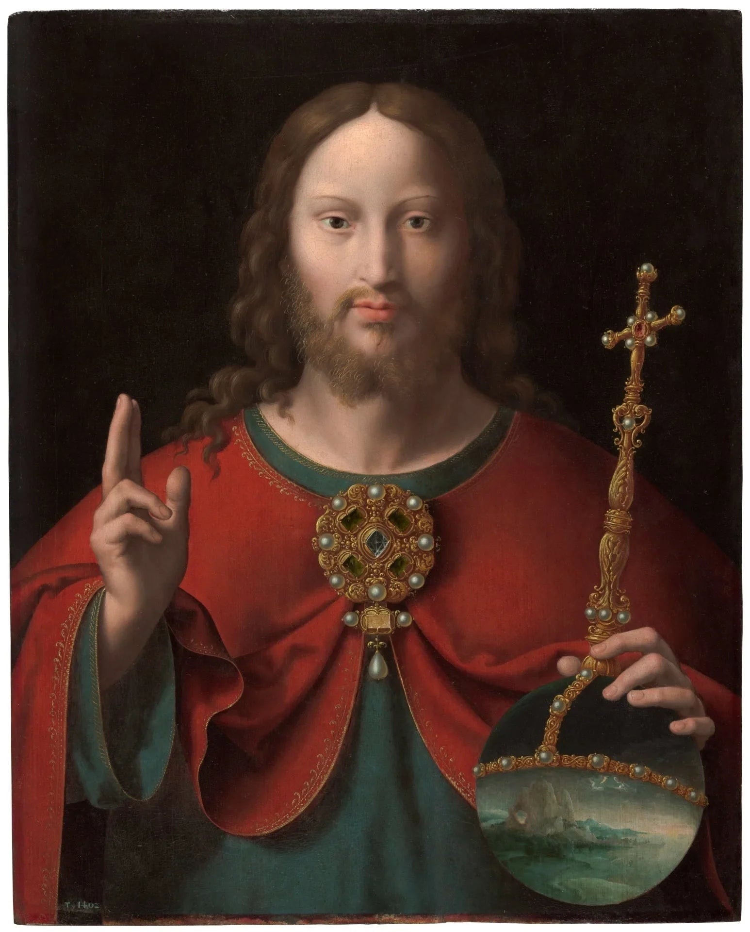 Christ le Sauveur - Joos van Cleve image 1 reproduction réalisée par Alpha Reproduction