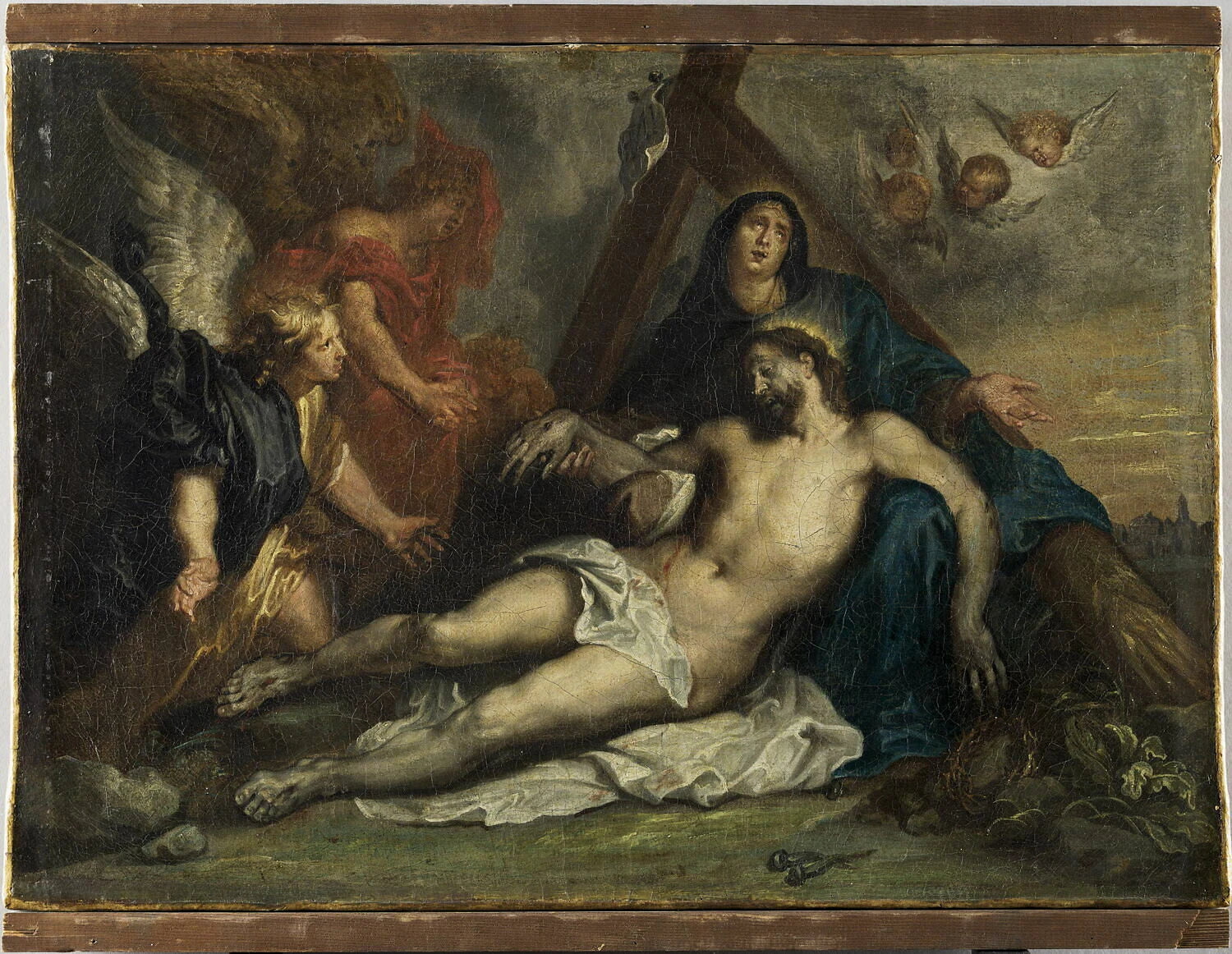 Le Christ mort pleuré par la Vierge et des anges - Antoon van Dyck
