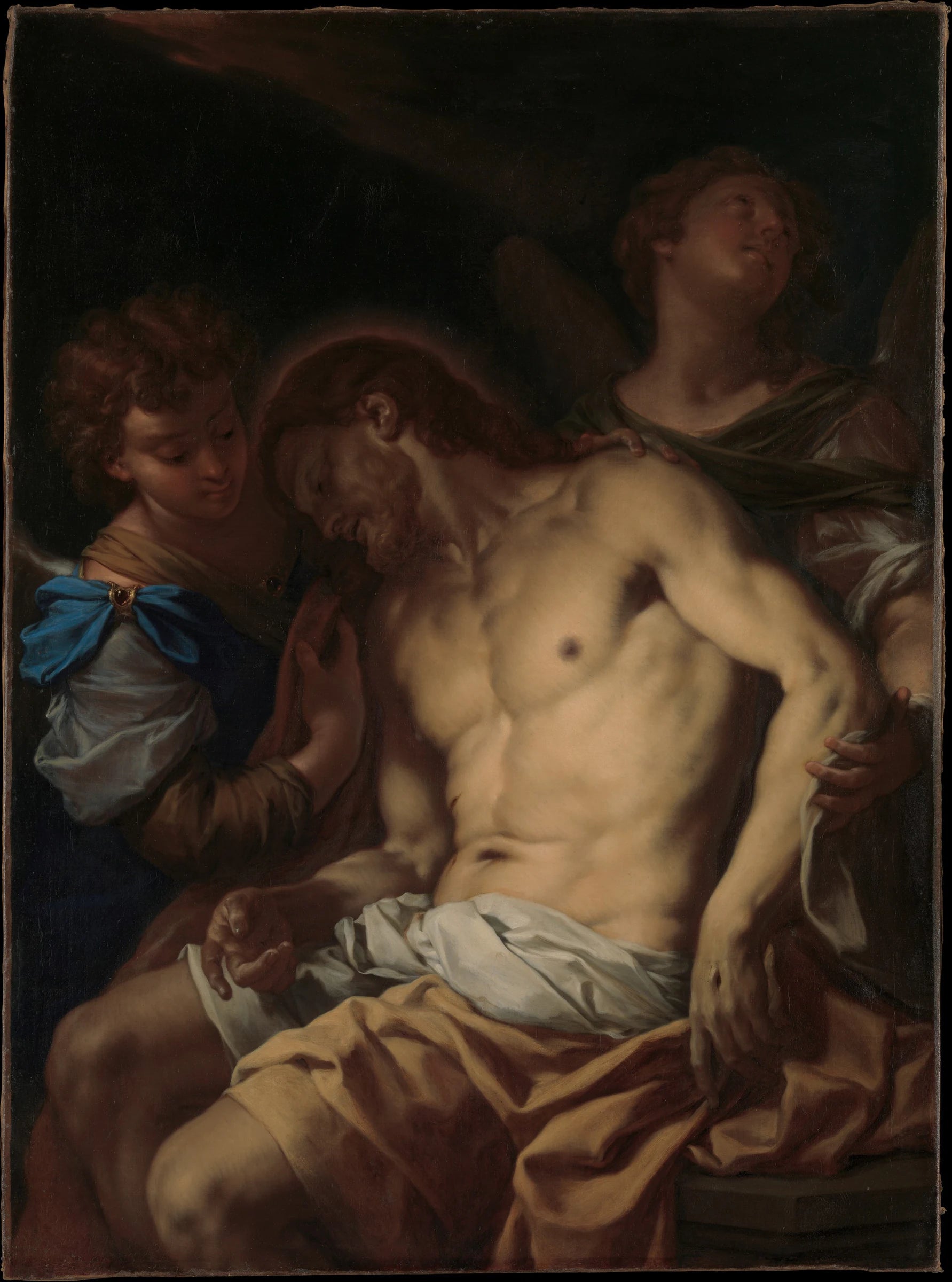 Christ mort soutenu par les anges - Francesco Trevisani