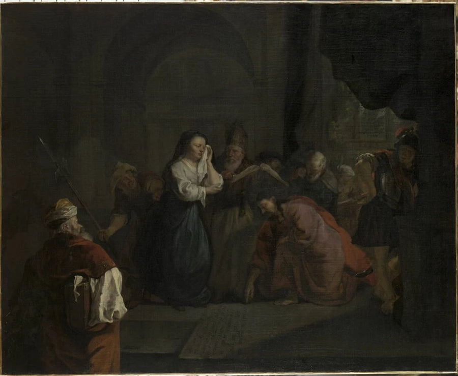 Le Christ prenant la défense de la femme adultère - Gabriel Metsu