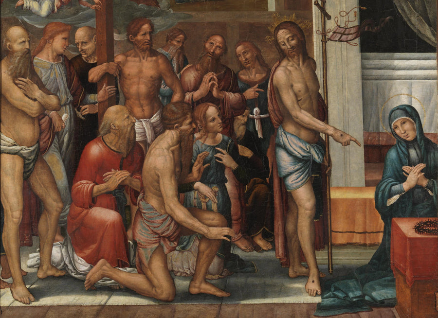 Le Christ présente les Rachetés des Limbes à la Vierge - Fernando Yáñez de la Almedina