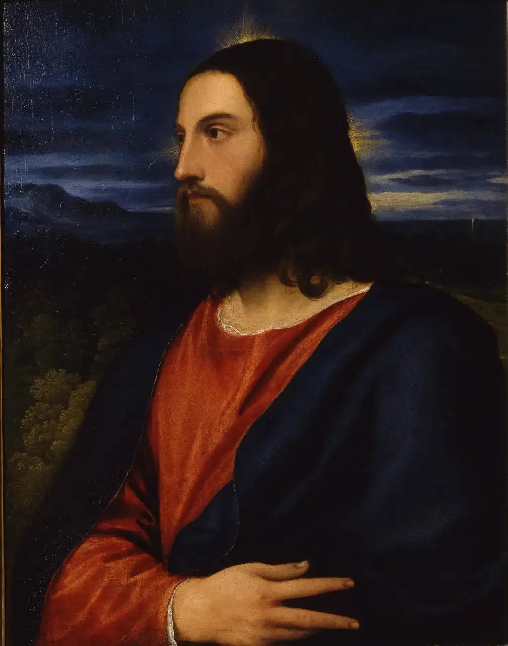 Christ Rédempteur - Titian image 1 copie peinte à la main à l’huile