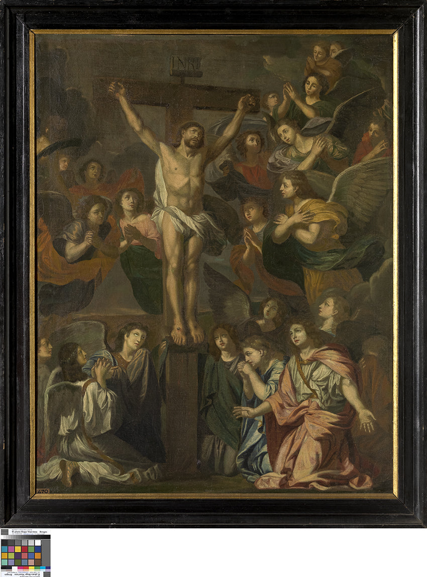 Christ sur la Croix entouré d'anges - Charles Le Brun