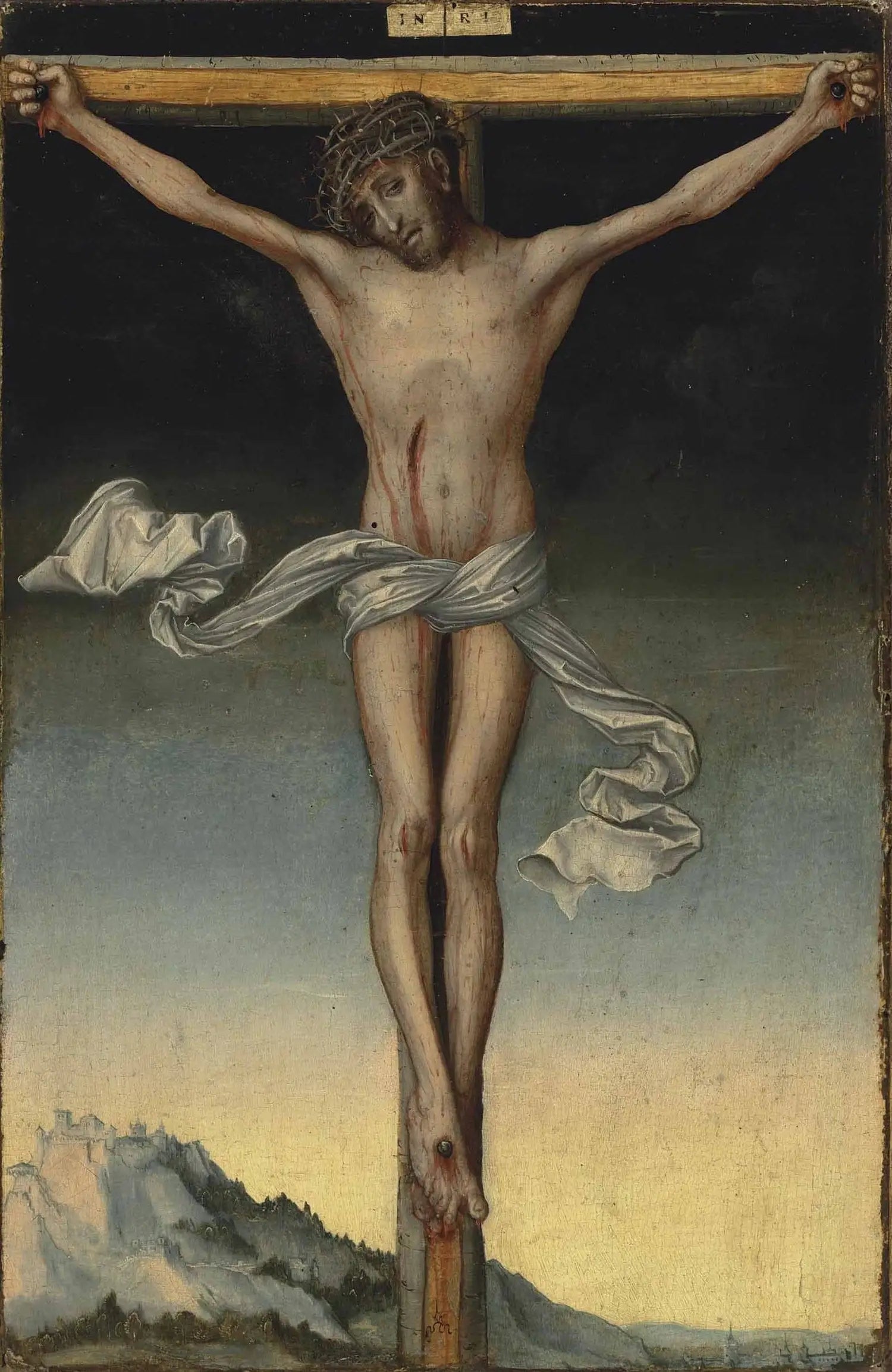 Christ sur la Croix - Lucas Cranach the Elder image 1 tableau peint à l’huile sur toile