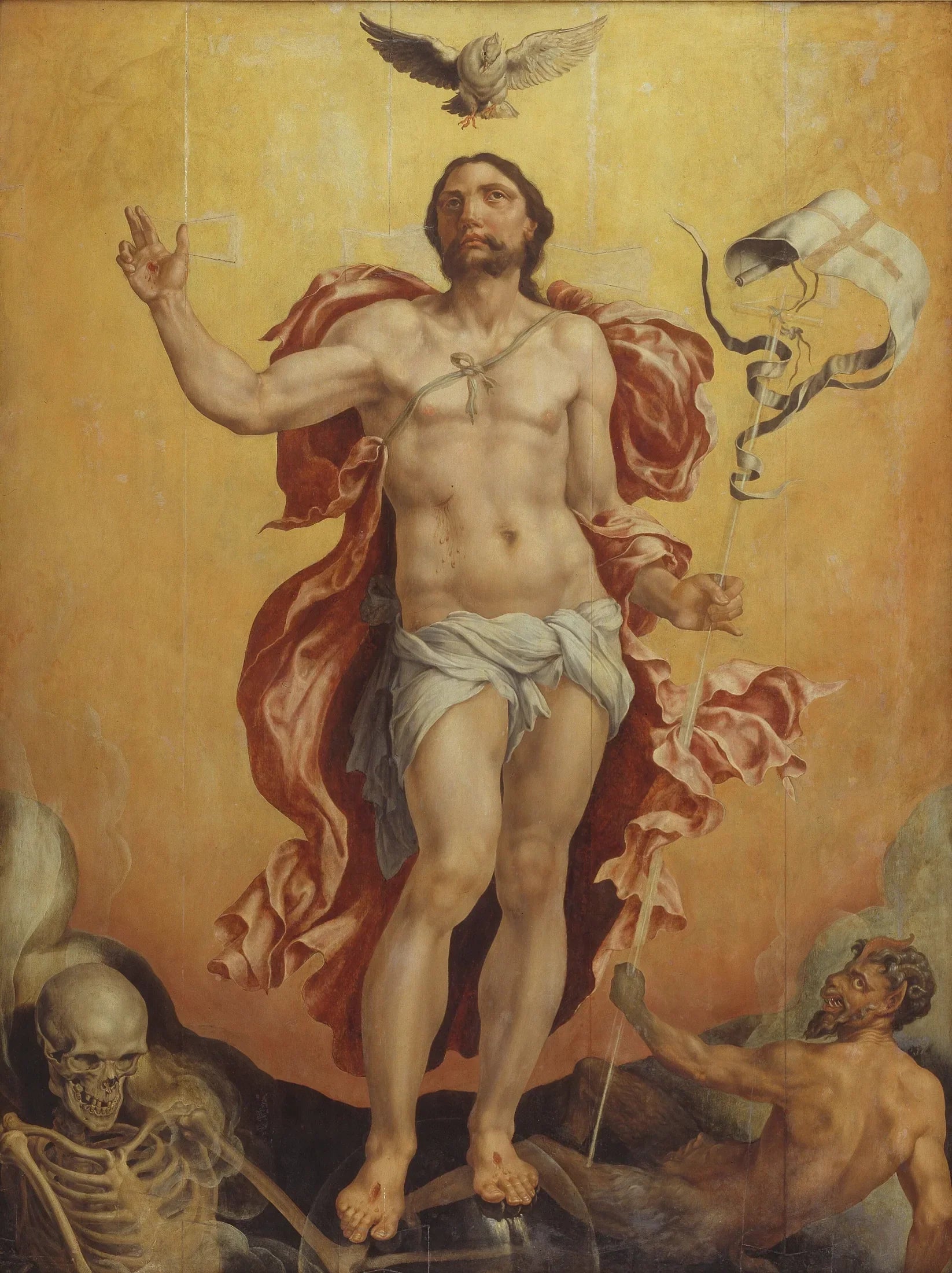Christ victorieux du péché et de la mort - Maarten van Heemskerck image 1 reproduction réalisée par Alpha Reproduction