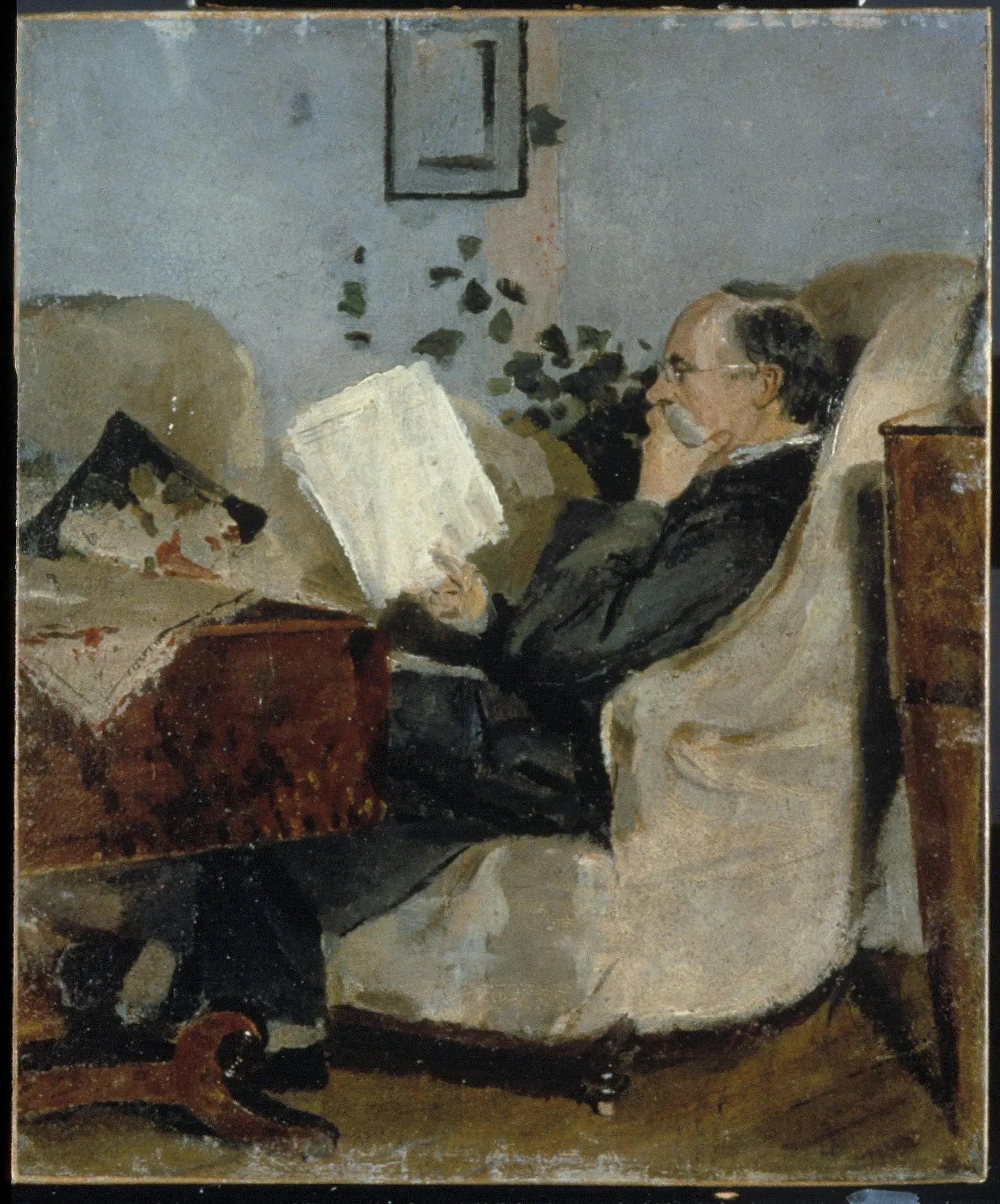 Christian Munch sur le canapé - Edvard Munch image 1 reproduction artisanale de tableau
