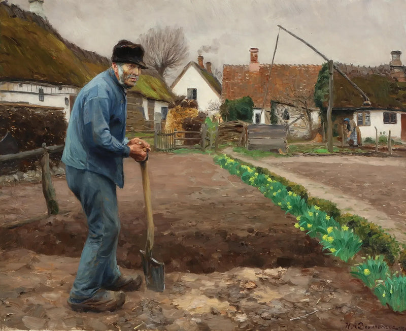 Christian Væver de Rønnebæk. - H. A. Brendekilde