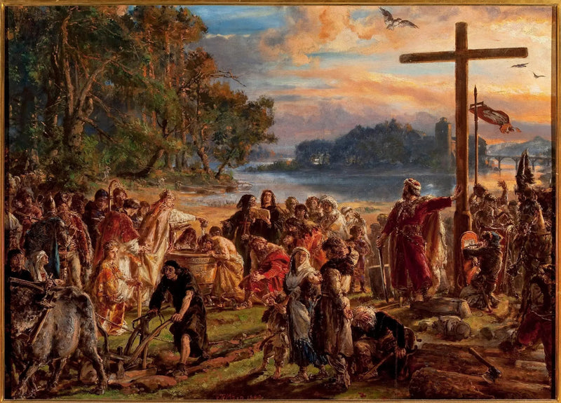 Christianisation de la Pologne 966 après JC. - Jan Matejko