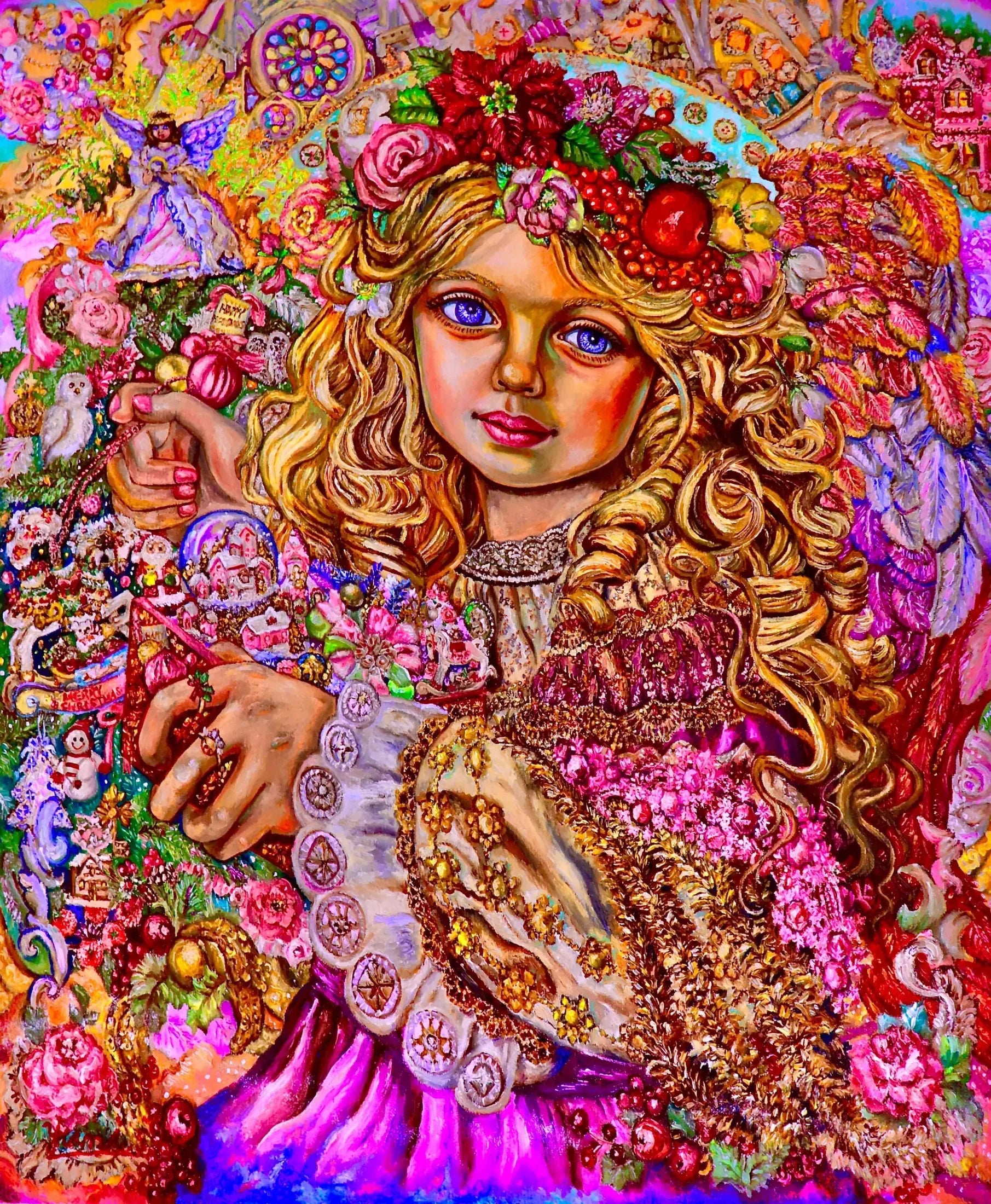 Christmas decoration angel - Yumi Sugai image 1 reproduction artisanale de tableau