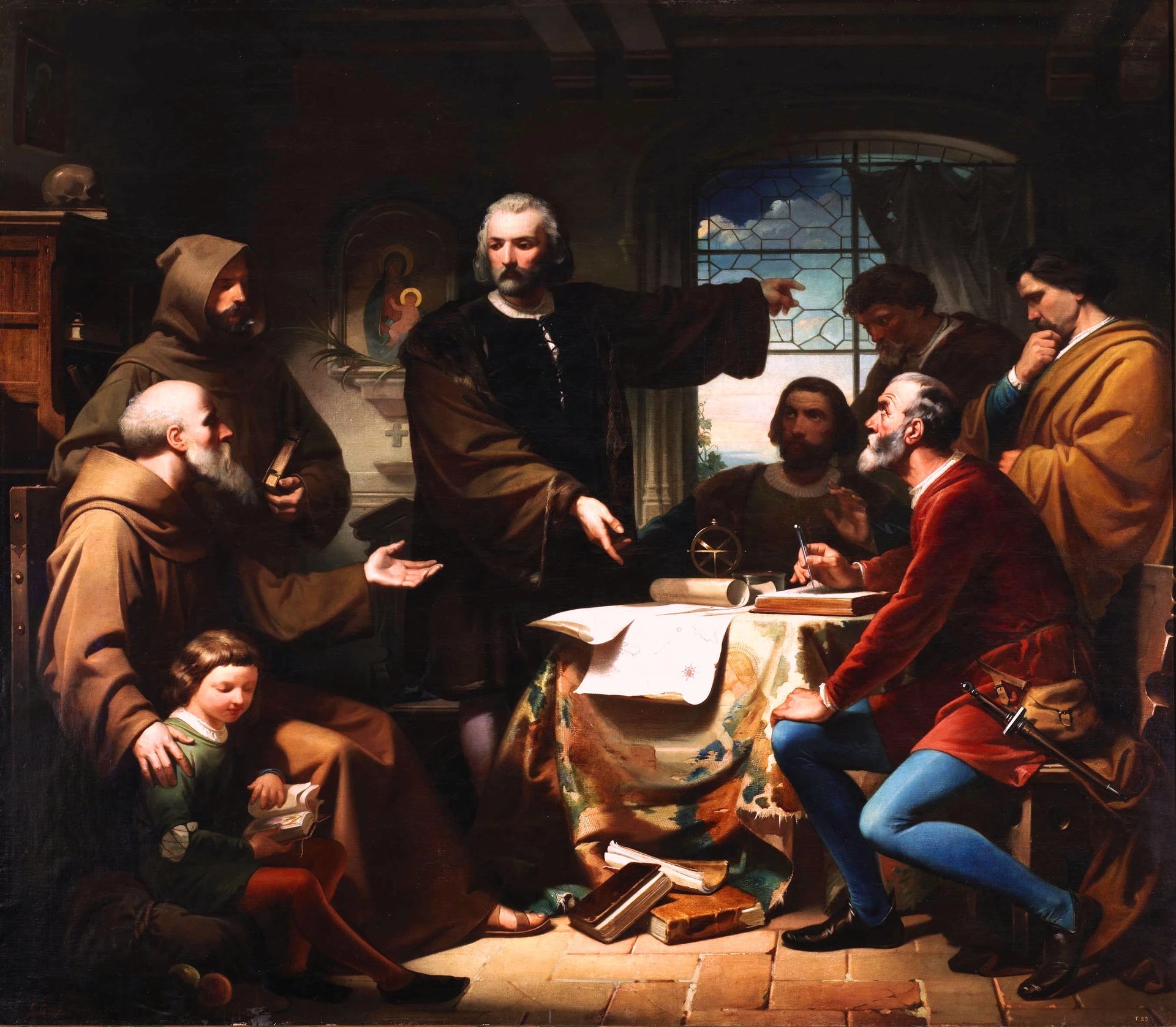 Christophe Colomb au couvent de La Rábida - Eduardo Cano