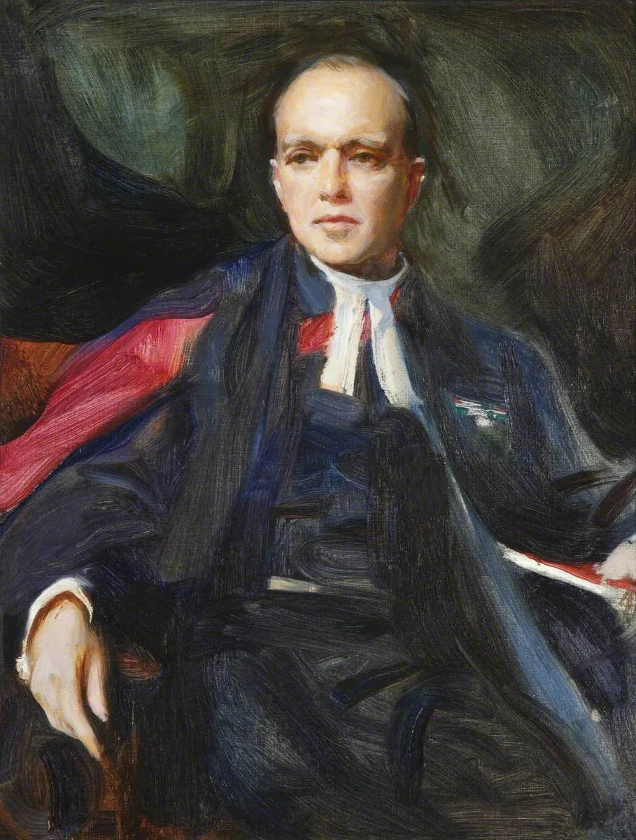 Christopher Maude Chavasse, premier maître fondateur de St Peter's Hall - Philip de László image 1 tableau peint à l’huile sur toile