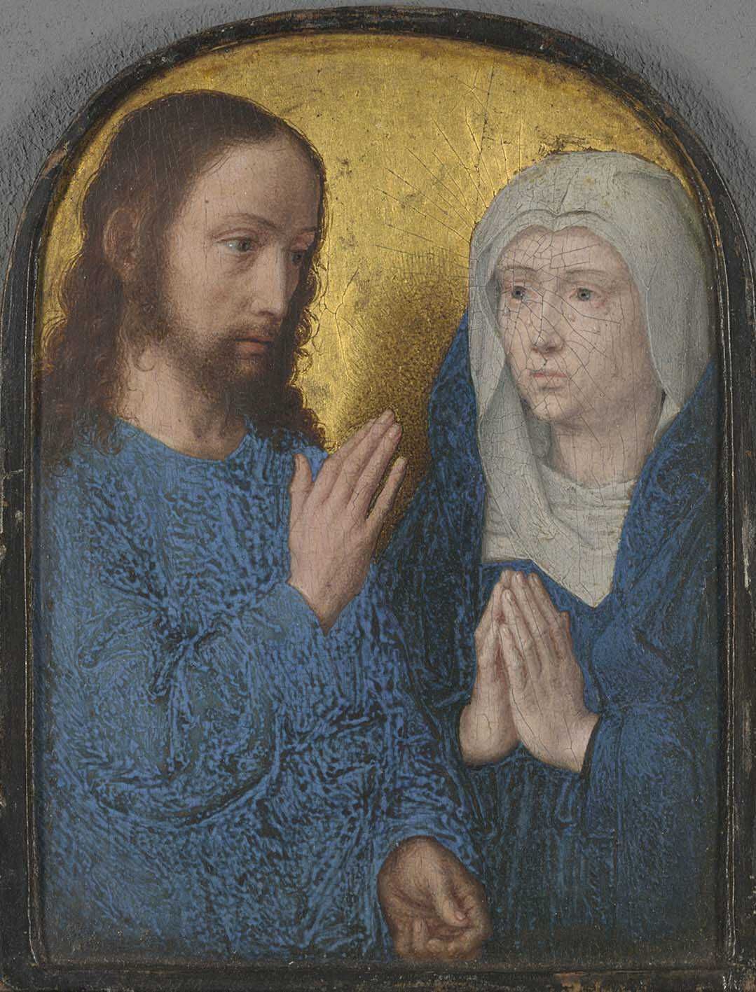 Christus neemt afscheid van Maria - Gérard David image 1 copie de tableau peinte à la main