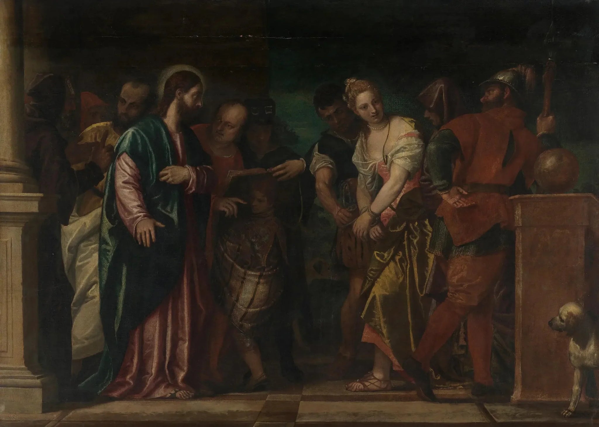Christus und die Ehebrecherin - Paul Véronèse image 1 tableau peint à l’huile sur toile