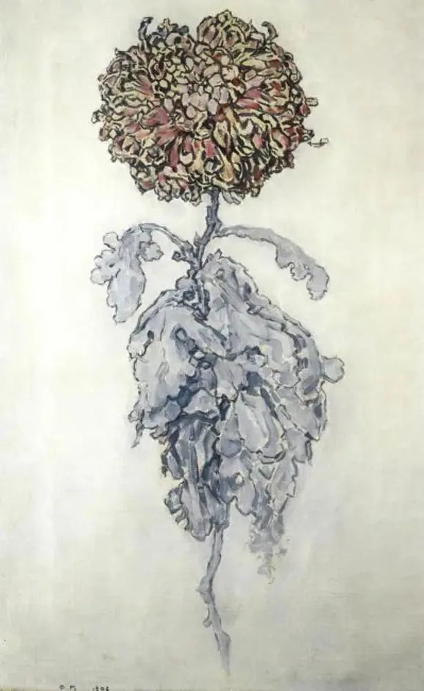 Chrysanthème - Piet Mondrian image 1 reproduction d’œuvre d’art à l’huile