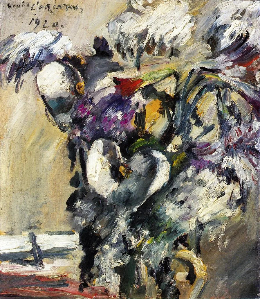Chrysanthemen und Kalla - Lovis Corinth image 1 reproduction artisanale de tableau