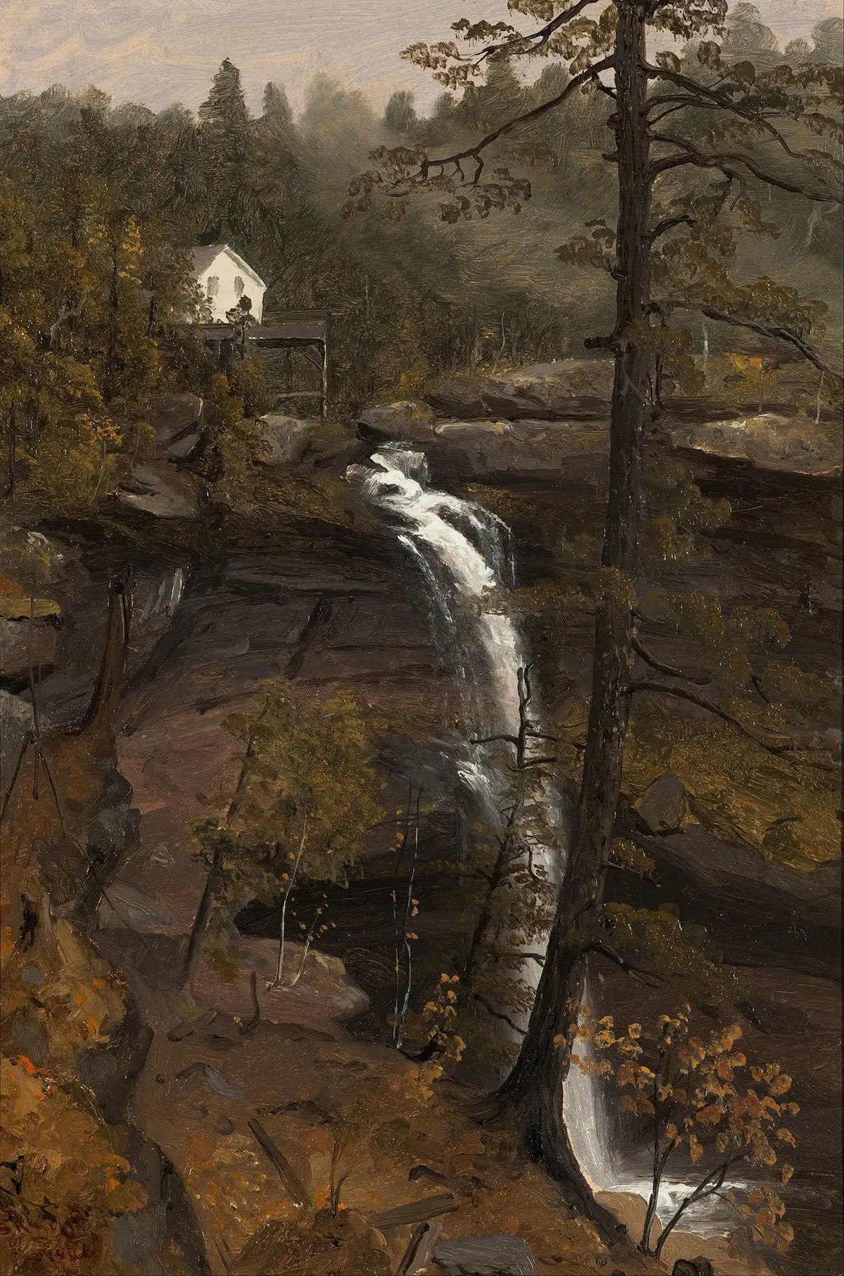 Chutes de Kauterskill - Sanford Robinson Gifford image 1 copie peinte à la main à l’huile