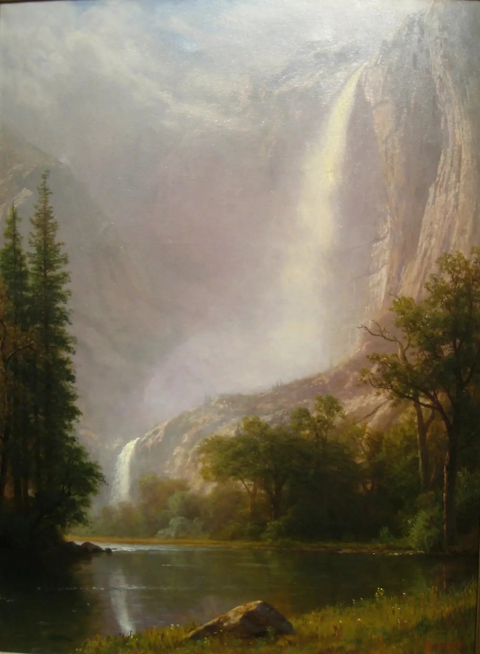 Chutes de Yosemite - Albert Bierstadt image 1 reproduction de peinture à l’huile