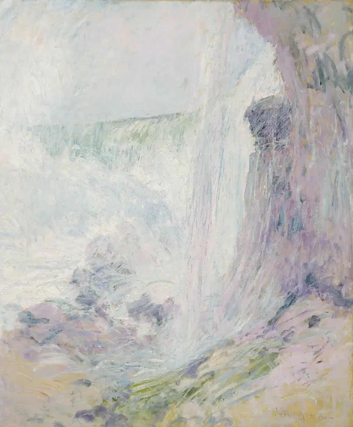 Chutes du Niagara - John Henry Twachtman image 1 copie de tableau peinte à la main
