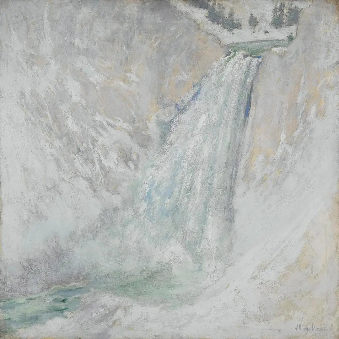 Chutes inférieures du Yellowstone - John Henry Twachtman image 1 copie peinte à la main à l’huile