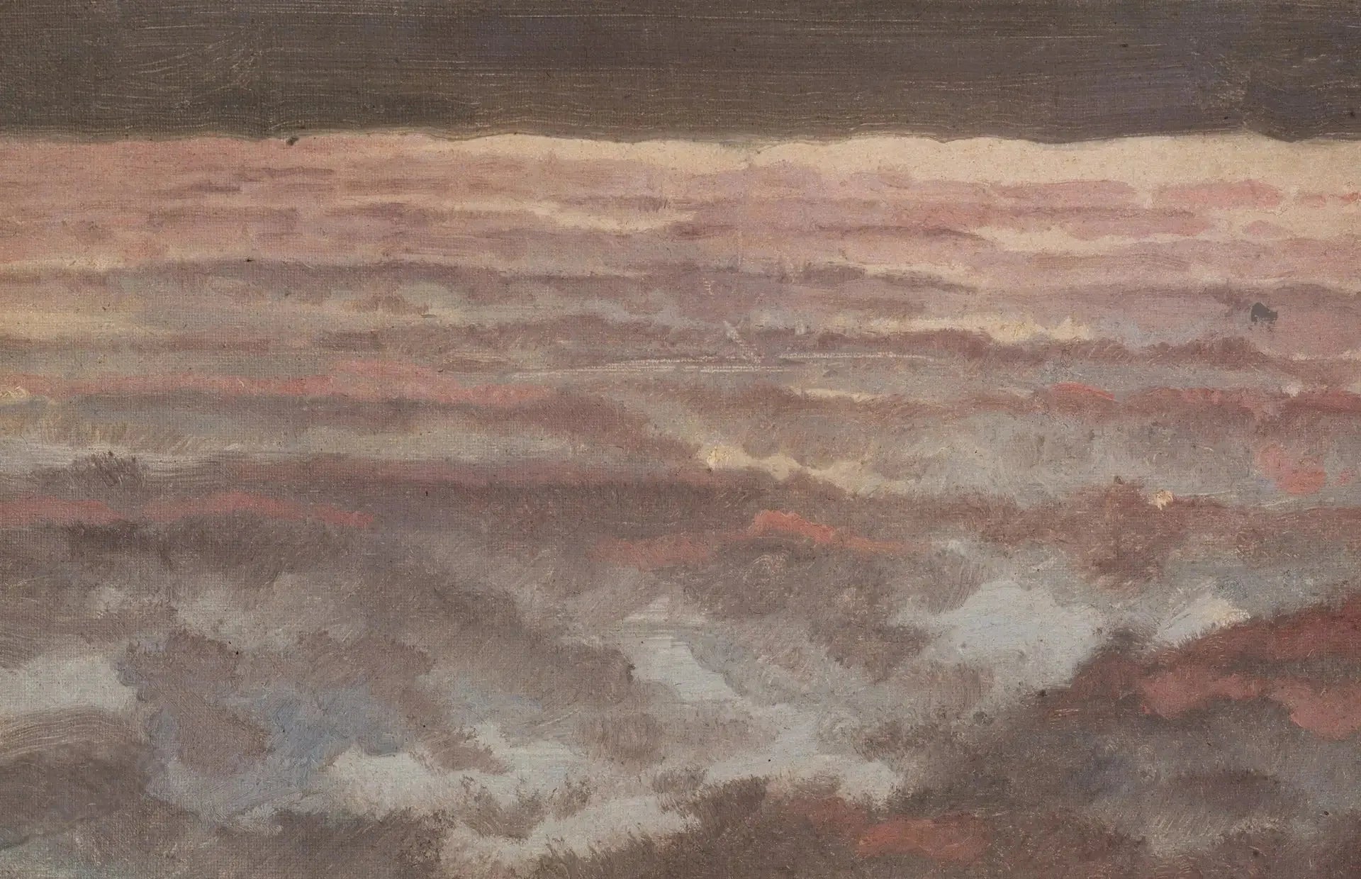 Ciel du soir. Couvert - Peder Severin Krøyer image 1 copie peinte à la main à l’huile