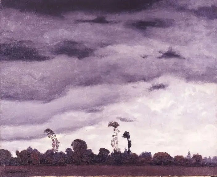 Ciel gris, ciel noir - Félix Vallotton image 1 copie peinte à la main à l’huile