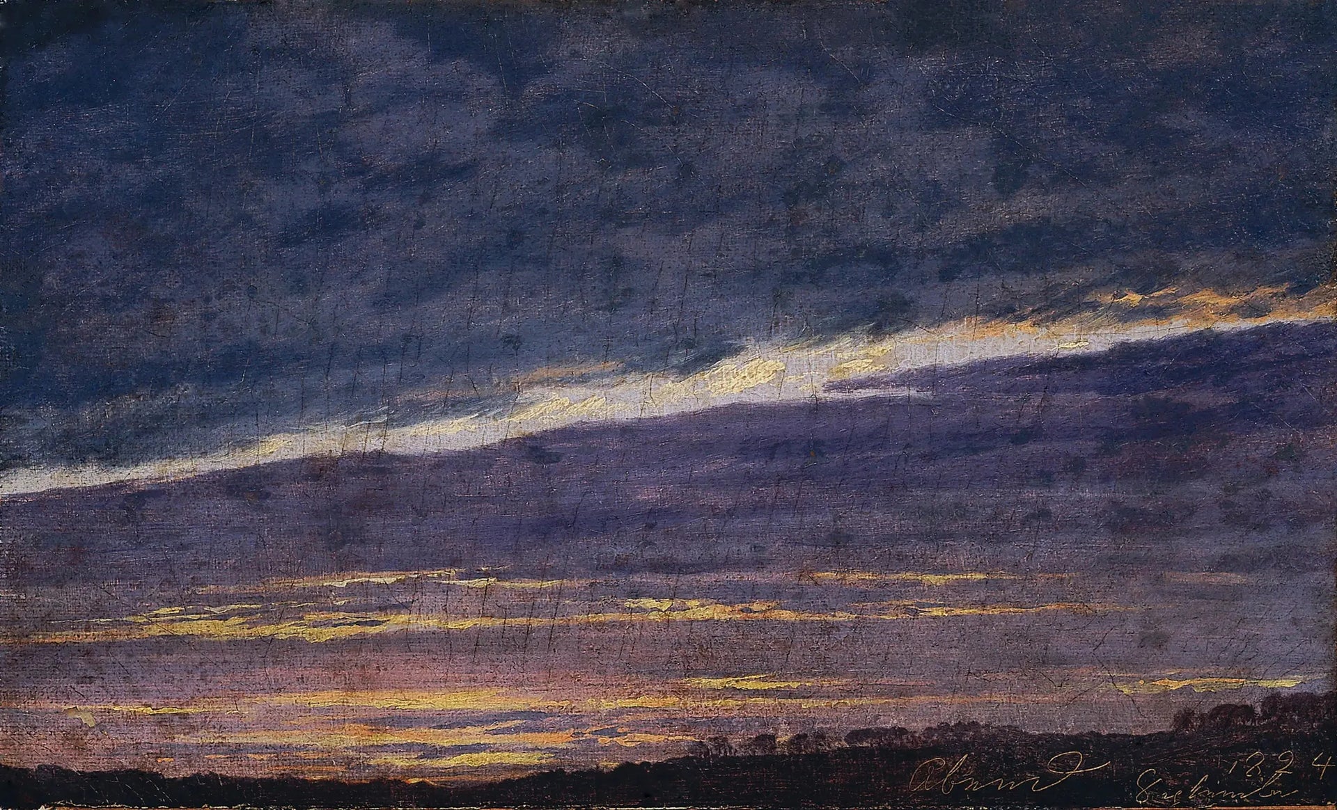 Ciel nuageux du soir - Caspar David Friedrich image 1 reproduction d’œuvre d’art à l’huile