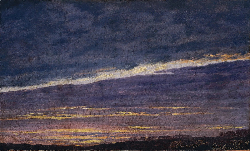 Ciel nuageux du soir - Caspar David Friedrich