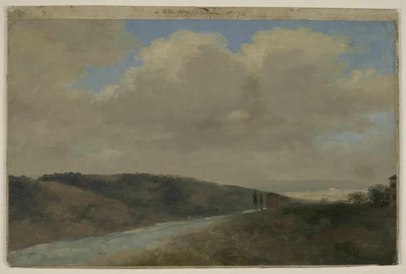 Ciel à la villa Borghèse : le vallon - Pierre de Valenciennes
