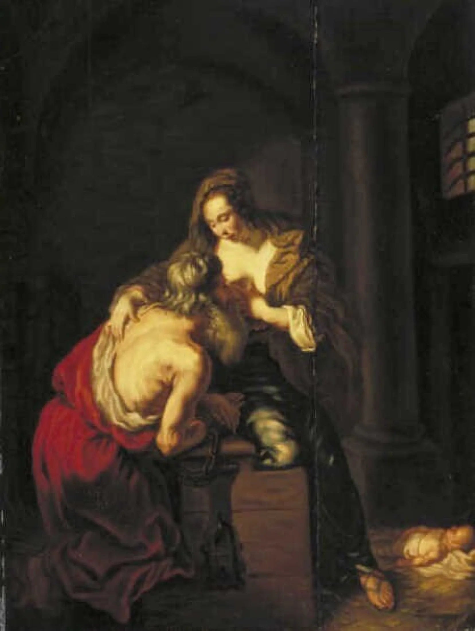 Cimon et Péra (Caritas Romana) - Joachim von Sandrart image 1 copie de tableau peinte à la main