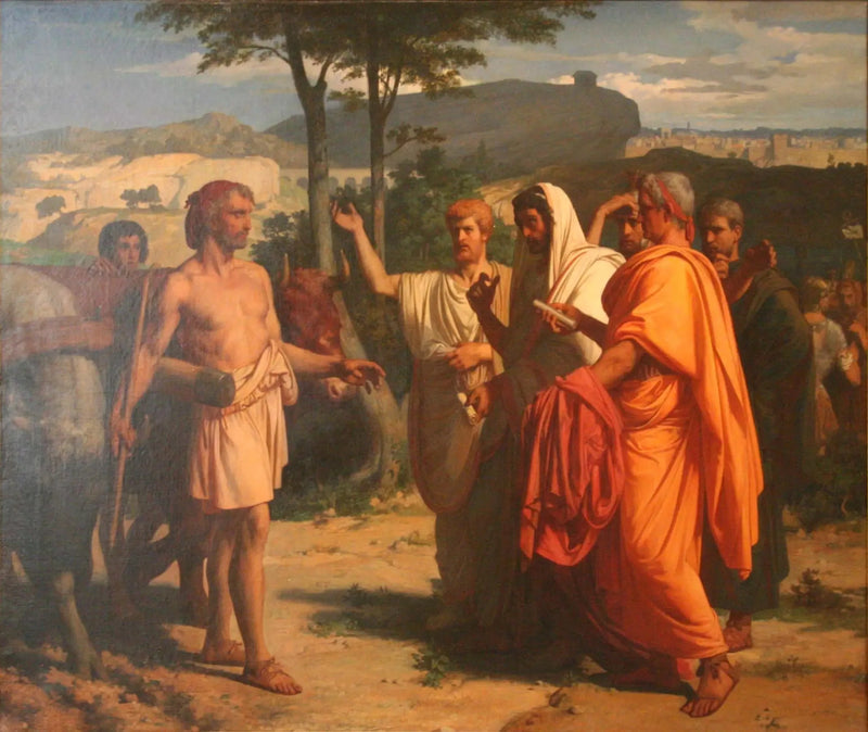 Cincinnatus recevant les ambassadeurs chargés de lui porter les insignes de la dictature - Alexandre Cabanel