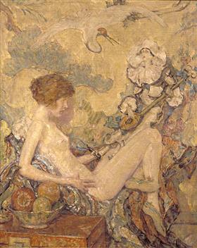 Circé et Anatol - Robert Lewis Reid image 1 tableau peint à l’huile sur toile