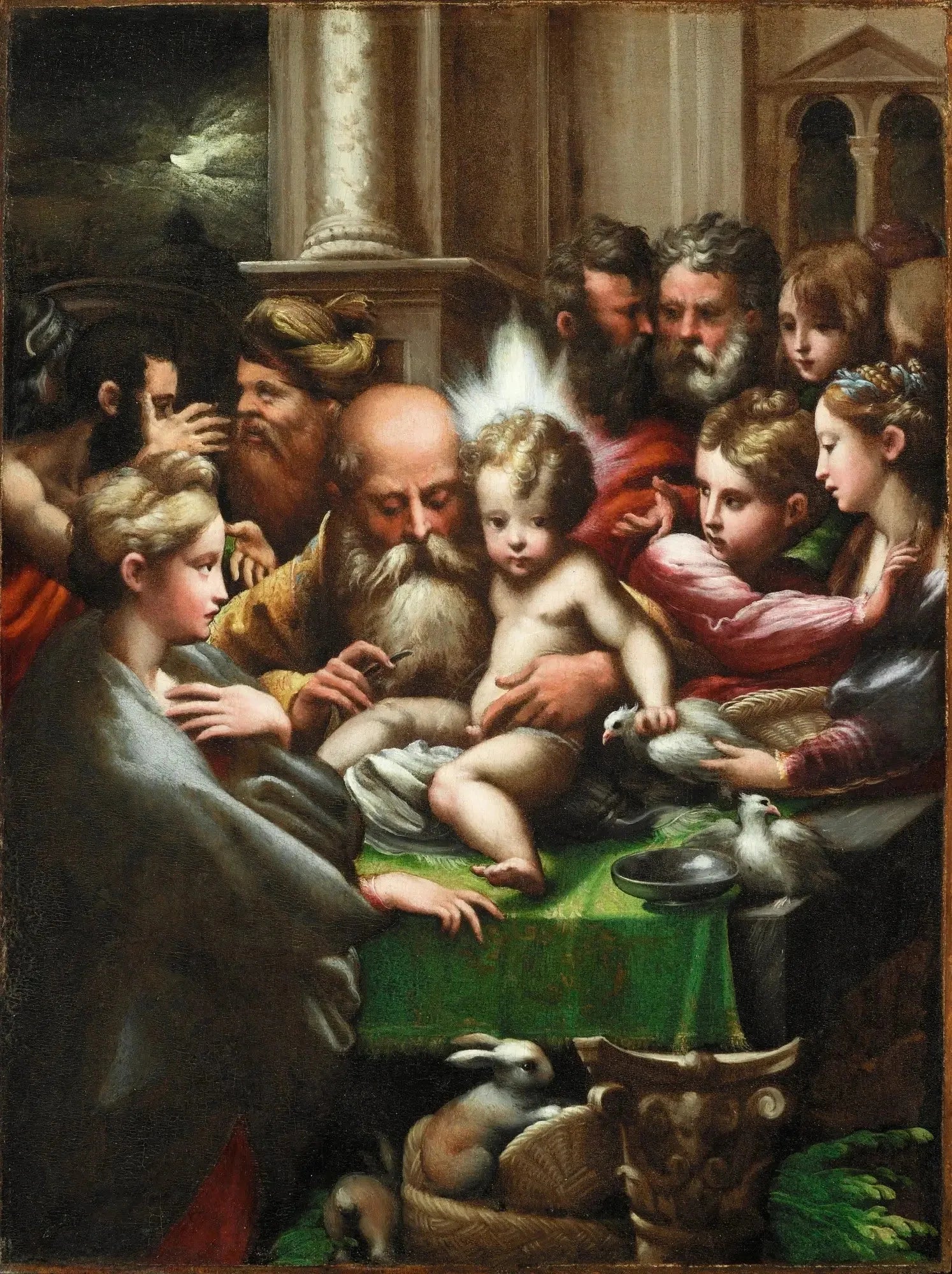 Circoncision de Jésus - Parmigianino image 1 copie peinte à la main à l’huile