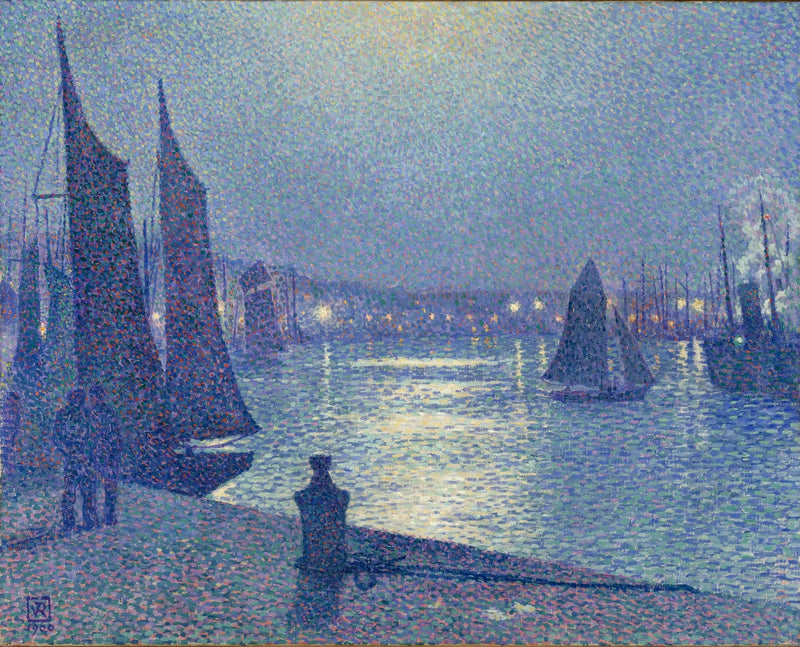 Clair de lune à Boulogne-sur-Mer - Théo van Rysselberghe