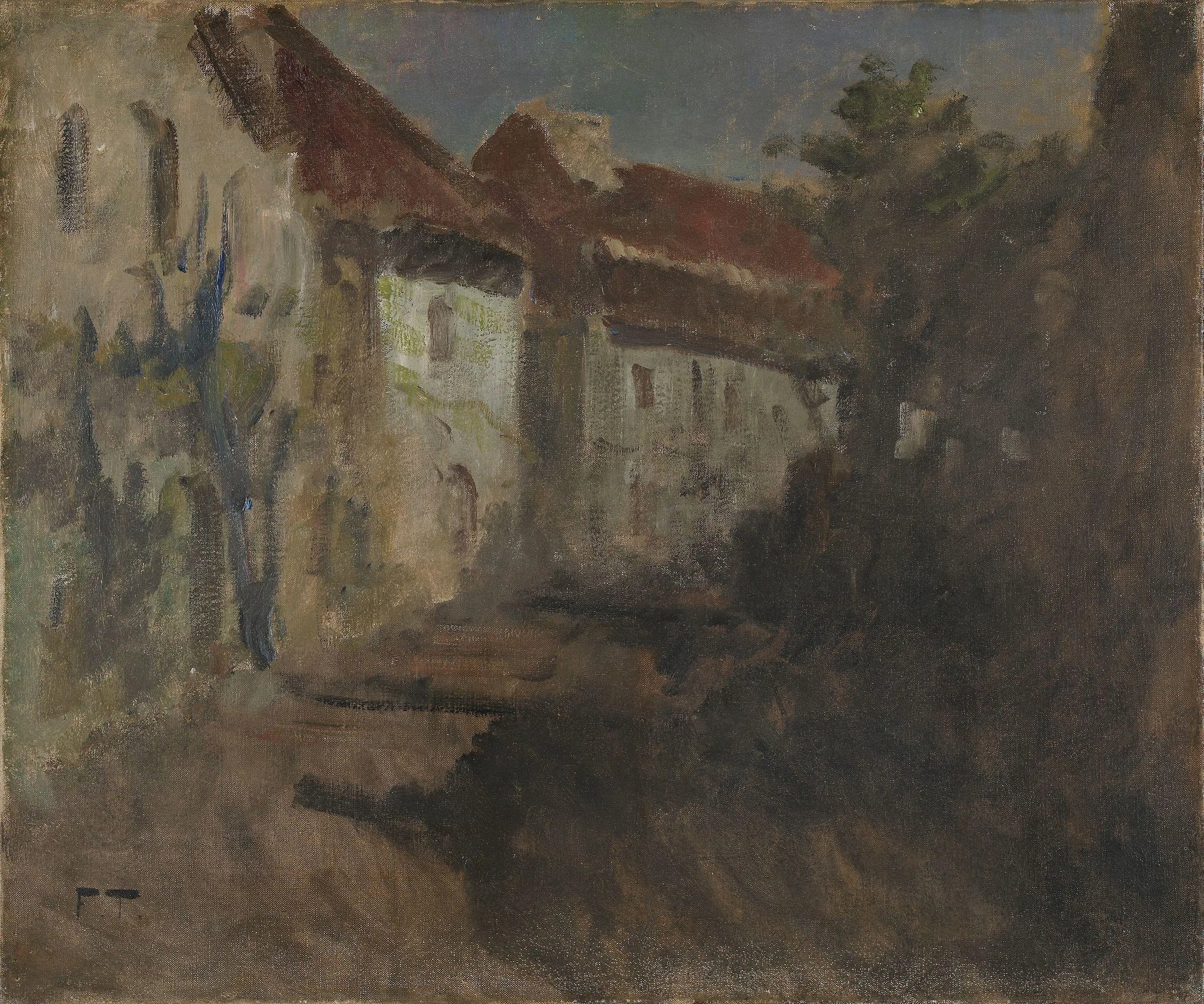 Clair de lune à Dieppe - Frits Thaulow image 1 reproduction de peinture à l’huile