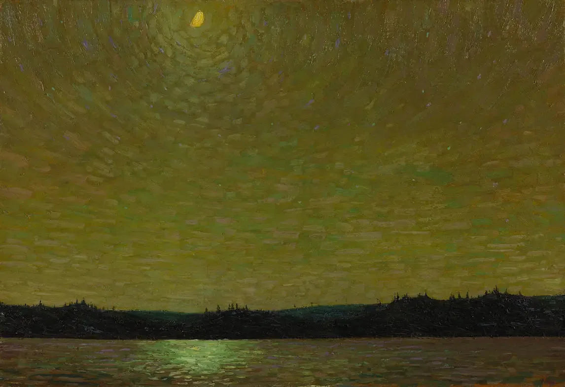 Clair de lune, début de soirée - Tom Thomson image 1 tableau peint à l’huile sur toile