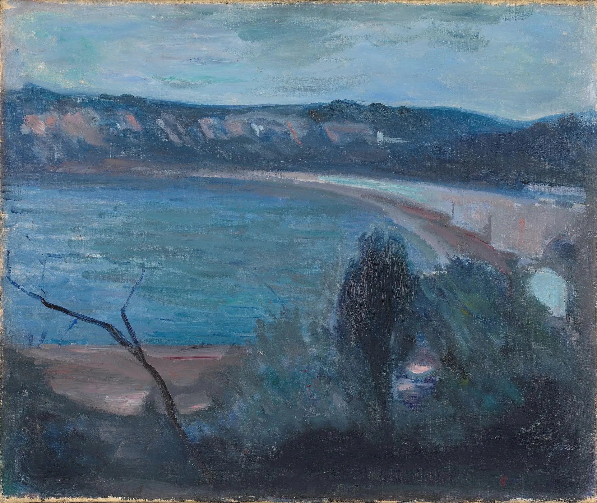 Clair de lune près de la Méditerranée - Edvard Munch image 1 reproduction réalisée par Alpha Reproduction