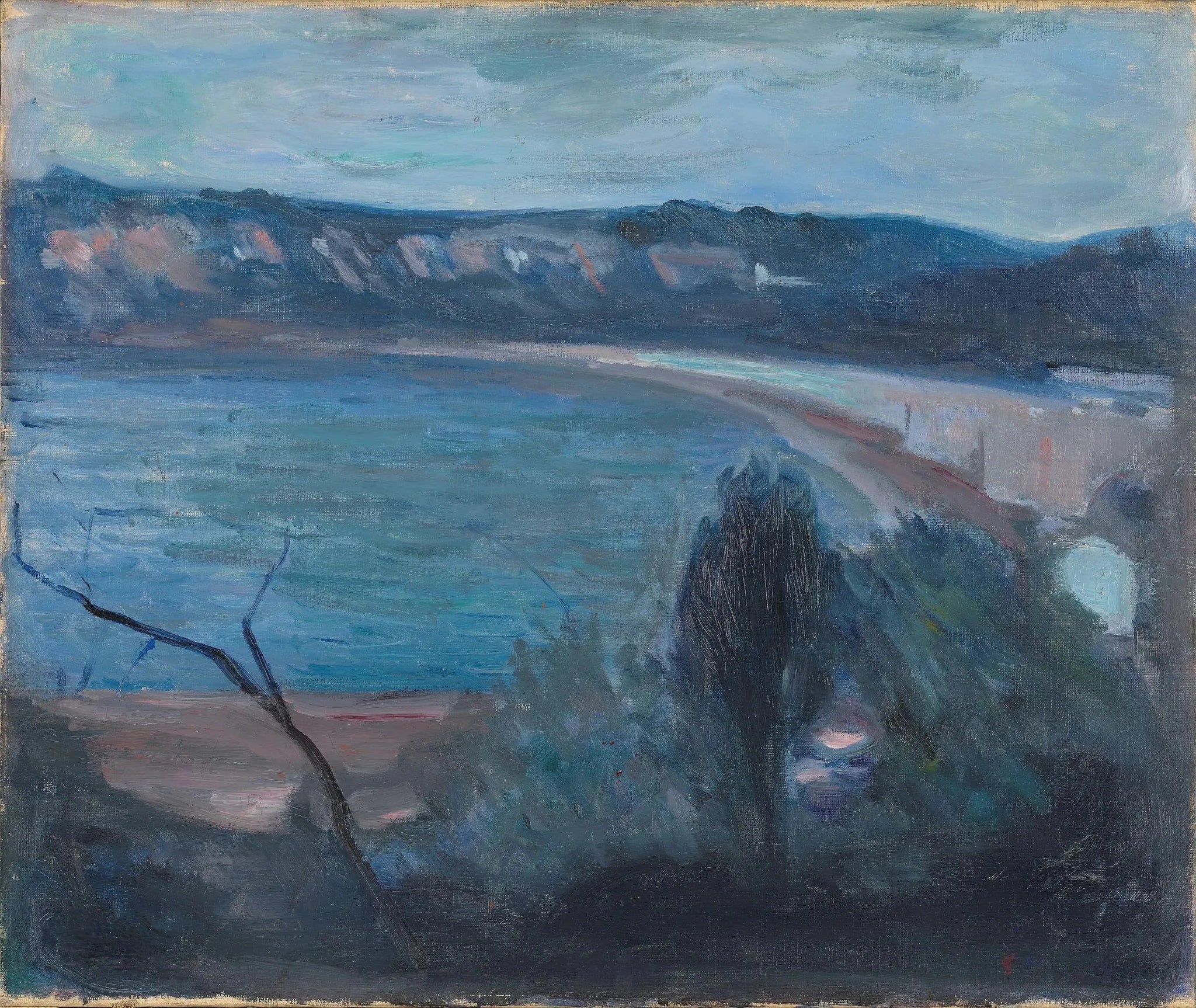 Clair de lune près de la Méditerranée - Edvard Munch image 1 reproduction réalisée par Alpha Reproduction