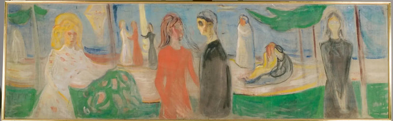 Clair de lune sur la plage - Edvard Munch