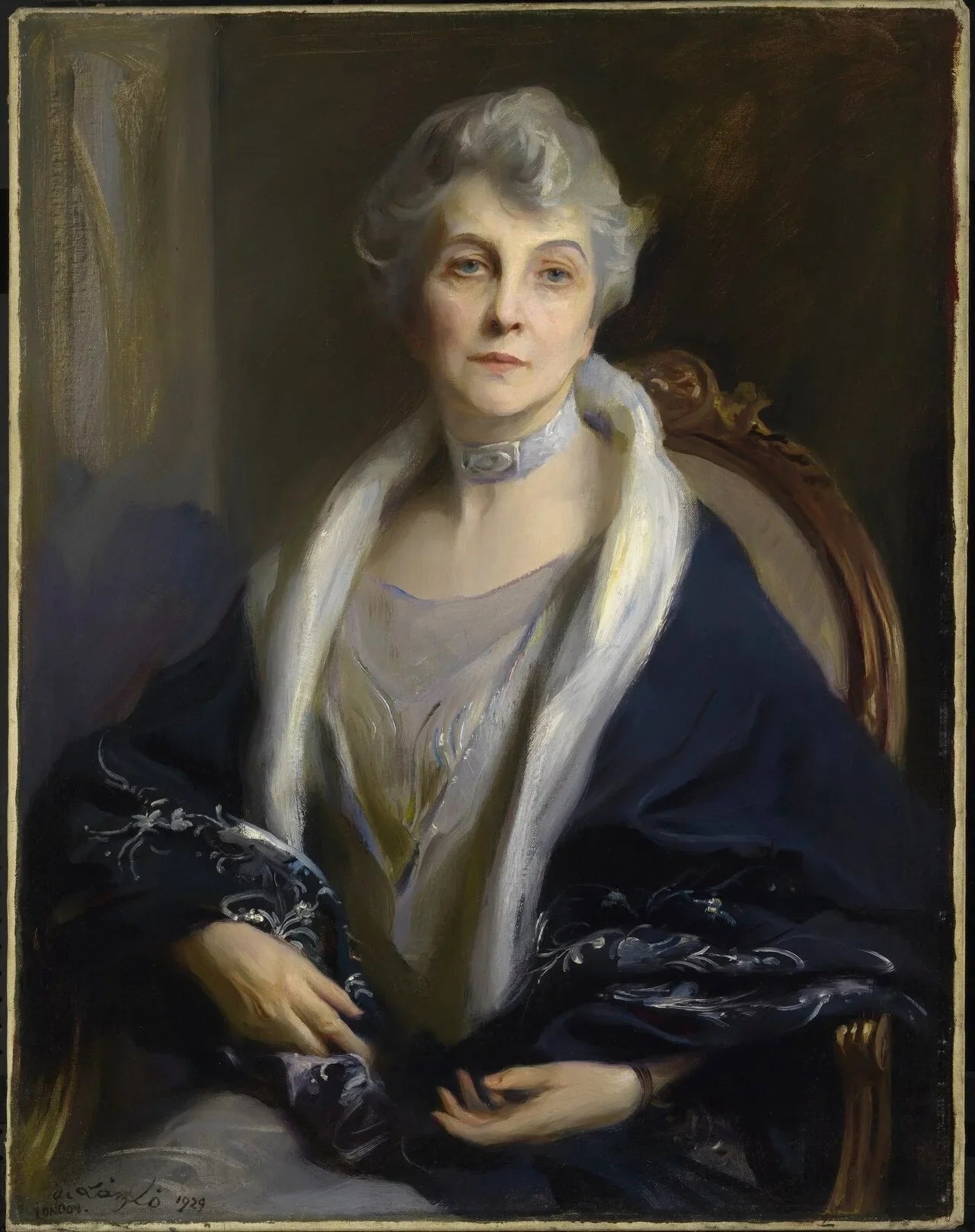 Clara Cook Kellogg - Philip de László image 1 reproduction de peinture à l’huile